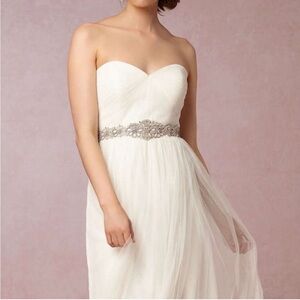 BHLDN Anthropologie Ajoure Fitted Sash